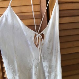 100% Silk Nightgown Morgan Taylor Large Jacquard